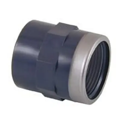 Certikin GP050112RSA | Size x 1Â½ inch Grey PVC Pipe & Fittings - Metric > Grey Adaptor Reinforc