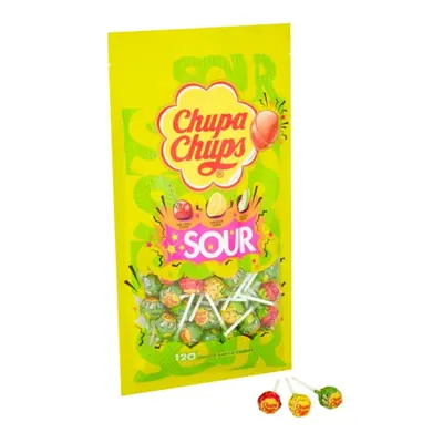 Chupa Chups Sour Assorted Flavour Sour Lollipops 1.4kg