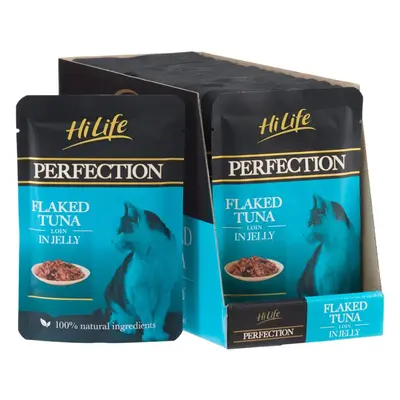 HiLife Perfection - Wet Cat Food - Flaked Tuna Loin in Jelly - Natural Ingredients Grain Free, P