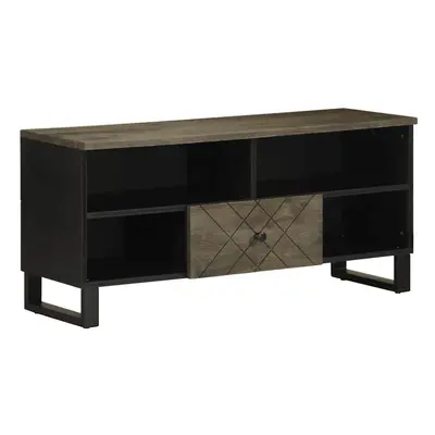 vidaXL TV Cabinet Black 100x33x46 cm Solid Wood Mango TV stand TV sideboard