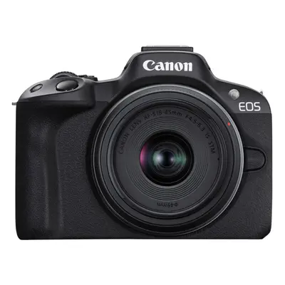 Canon EOS R50 Mirrorless Vlogging Camera (Black) w/RF-S18-45mm F4.5-6.