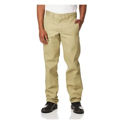 Dickies mens Washed Slim Straight work utility pants Khaki 32W x 32L