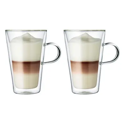 Bodum oz Canteen Insulated Glass Mug Double Wall High Heat Borosilicate Glass Pack