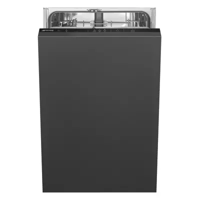 Smeg DI4522 Fully Integrated Slimline Dishwasher - Black Control Panel