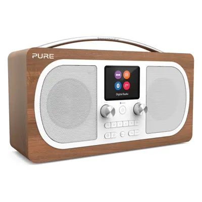 Pure Evoke H6 Stereo DAB/DAB+/FM Radio with Bluetooth Music Streaming, Dual Alarms and Full Colo