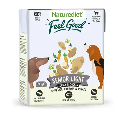 Naturediet - Feel Good Wet Dog Food, Natural and Nutritionally Balanced, Senior-Lite, 390g (Pack