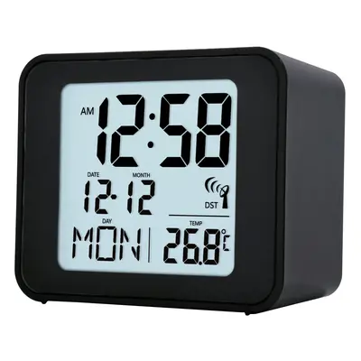 (Black) Acctim Cole Radio Controlled Alarm Clock