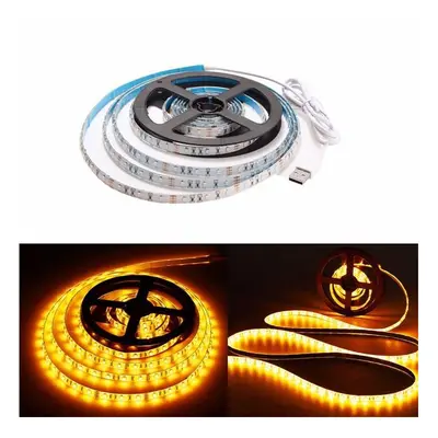 (Yellow) 3M SMD LED Flexible Strip Light Cigarette Charger Cars Trucks Dashboards Decor DC12V