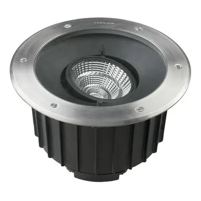 Leds-C4 Gea - Outdoor LED Recessed Ground Uplight Stainless Steel Polished 1-10V Dimming 30cm 38