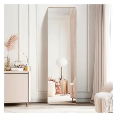 (Gold 160*50cm) Long Mirror Wall Mounted Full Length Framed