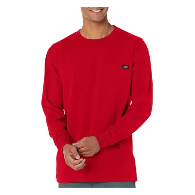 Dickies Men's Long Sleeve Heavyweight Crew Neck English Red Large