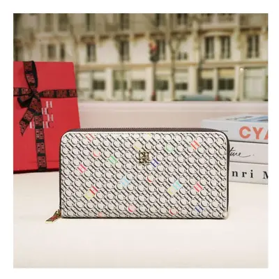 (MULTI) Luxury Brand Spring Fashion Women's Storage Wallet Cartoon Jacquard PU Long Capacity PVC