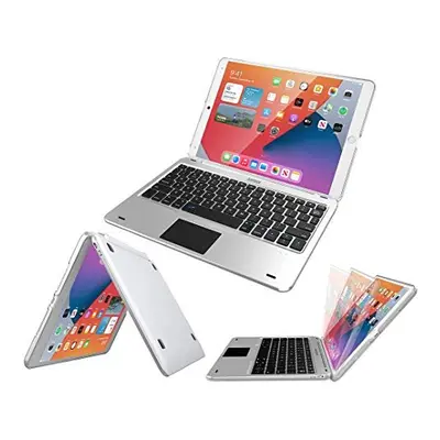 iPad 9th Gen 10.2-inch Keyboard Case with Track Pad, Bluetooth Keyboard with Folio Full Protecti