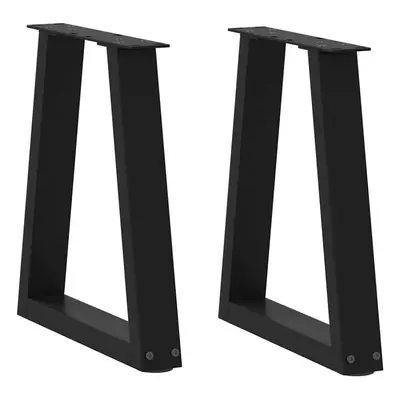 (black, x (42-43.3) cm/ pcs/ piece) vidaXL Coffee Table Legs V-Shape Desk Legs Furniture Legs Ba