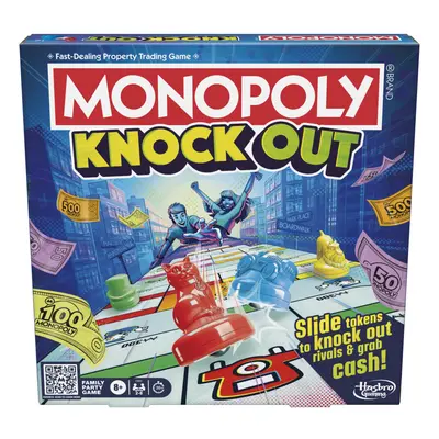 Monopoly Knockout Family Party Game for Kids Teens and Adults | Ages