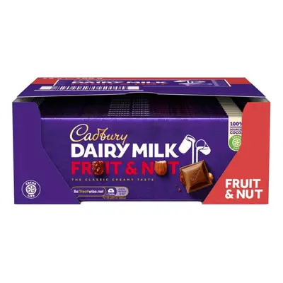 Cadbury Dairy Milk Fruit and Nut 180g X