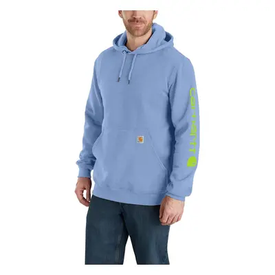 Carhartt Mens Loose Fit Midweight Logo Sleeve Graphic Sweatshirt Skystone