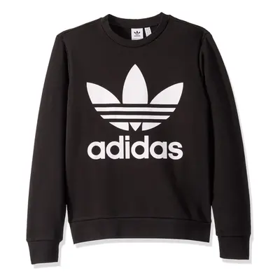 adidas Originals Kid's Little Trefoil Crew Black/White X-Large