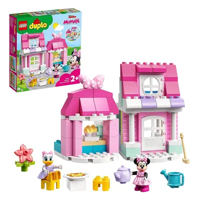 LEGO DUPLO Disney Minnies House and Caf? Dollhouse Building Toy for Kids with Minnie Mouse and D