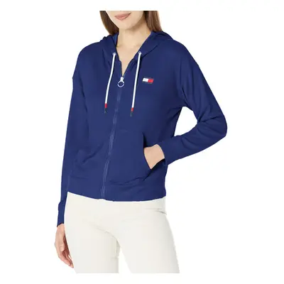 Tommy Hilfiger Women's Performance Zip Hoodie Deep Blue Medium