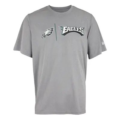 New Era NFL Men's Gametime Dri-Tek Cool Grey Short Sleeve T-Shirt, Philadelphia Eagles, X-Large