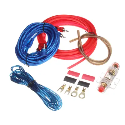 Car Audio Subwoofer Sub Amplifier AMP RCA Wiring Kit Power Audio Cable 10GA 4.5M