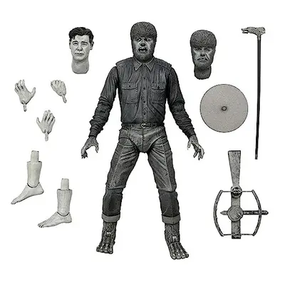 - Universal Monsters Ultimate Wolf Man B&W Action Figure,White