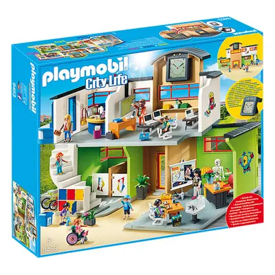 PLAYMOBIL City Life Furnished School Building with Digital Clock