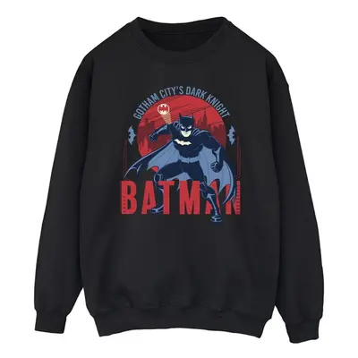 (S, Black) DC Comics Mens Batman Gotham City Sweatshirt