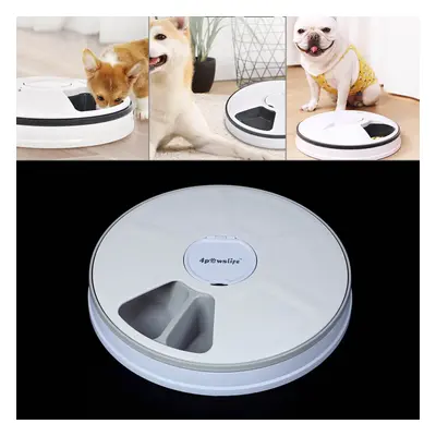 Automatic Day Meal timed Pet Dog Cat Feeder Food Bowl Auto Dispenser