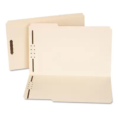 Universal UNV13520 1/3-Cut Tabs Reinforced Top Tab Folders with Fasteners - Legal Size Manila 50