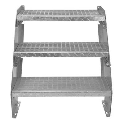 Metal Staircase Additional Step Adjustable Height Galvanised Steel 60cm / 600mm