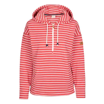 (10, Red) Trespass Womens Hoodie Long Sleeve 1/2 Zip Softly