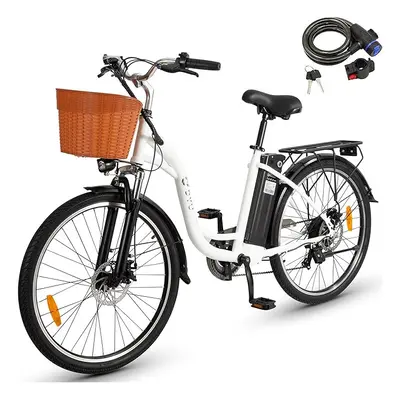 DYU C6 Inch City E-Bike 250W Motor Max Range Miles Speed