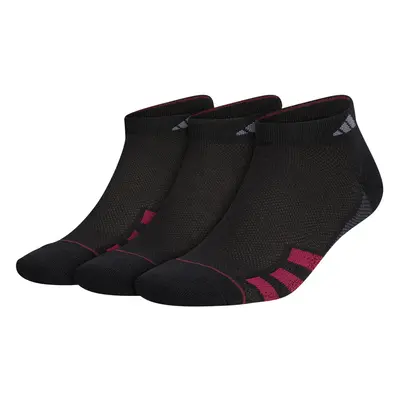 adidas Mens Superlite Stripe (3-pair) Low Cut Sock Black/Shadow Red