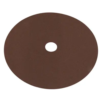 25 PACK 175mm Fibre Backed Sanding Discs - Grit Aluminium Oxide Round Sheet