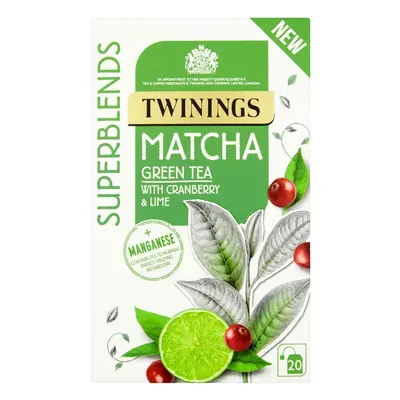 Twinings Superblends Matcha Enveloped Tea Bags - 4x20