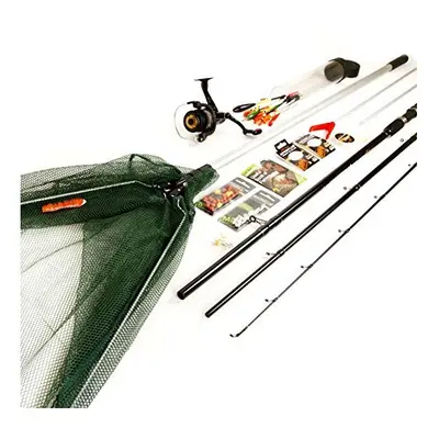 FLADEN Matt Hayes Adventure Complete Fishing Set 12ft Match Rod/Reel/Line/Net/End Tackle/Bait & 