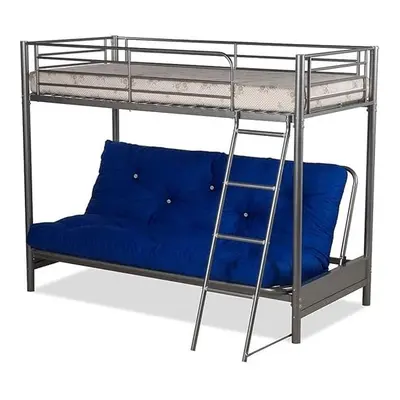 (Blue) Humza Amani Filton Futon Bunk Bed & Futon Mattress