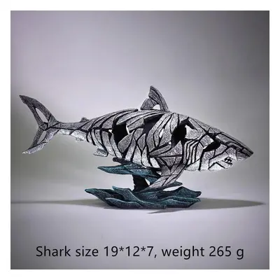 (Shark) New Trends Contemporary Nordic Style Animal Sculpture Home Decoration Lion Tiger Bust Of