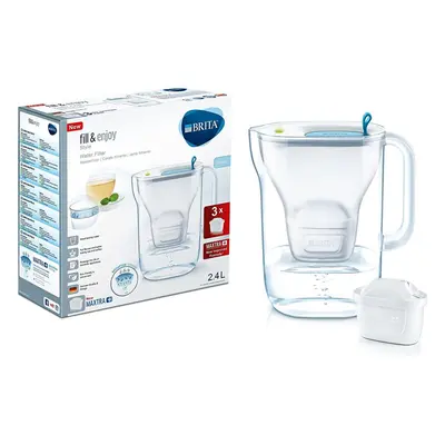 BRITA Style 2.4L Water Filter Jug + Maxtra+ Cartridges BLUE