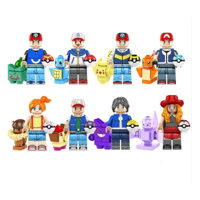 16Pcs/SET Pokemon Go POKEMON Mini Figures PIKACHU Building Block toy for children