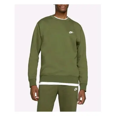 (Medium) Nike Mens Club Crew Neck Sweatshirt Jumper Green