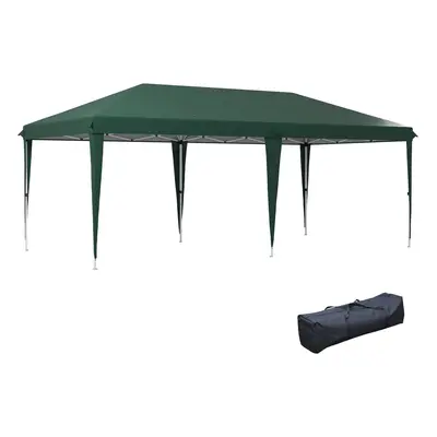 Outsunny x 3(m) Pop Up Gazebo Patio Party Event Heavy Duty Canopy Green