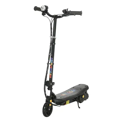 HOMCOM Folding Electric Scooter w/ LED Headlight, for Ages Years - Black