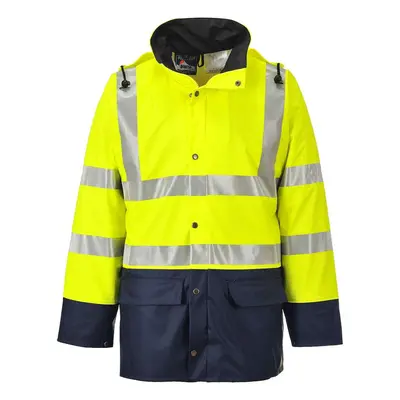 Portwest Mens Contrast Sealtex Ultra High-Vis Raincoat