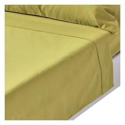 (Double, Green) Thread Count Egyptian Cotton Flat Sheet Luxury Bed Sheet