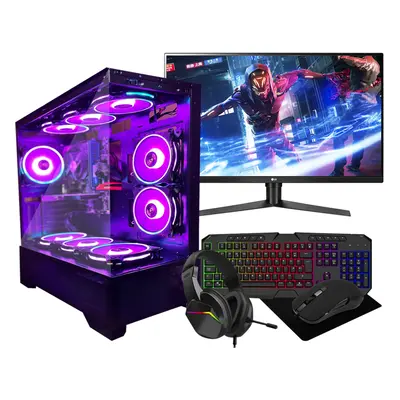 Fast Gaming Intel Quad Core i7 16GB RAM 1TB HDD & 128GB SSD PC Bundlle 22" Monitor