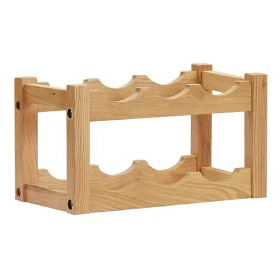 vidaXL Wine Rack for Bottles 37x21x21 cm Solid Oak Wood