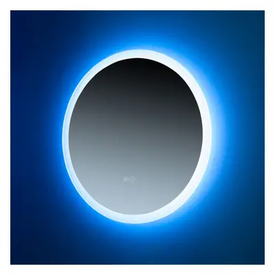 Euroshowers Round LED Bathroom Vanity Mirror Bright & Warm Light / Demister / Touch Sensor